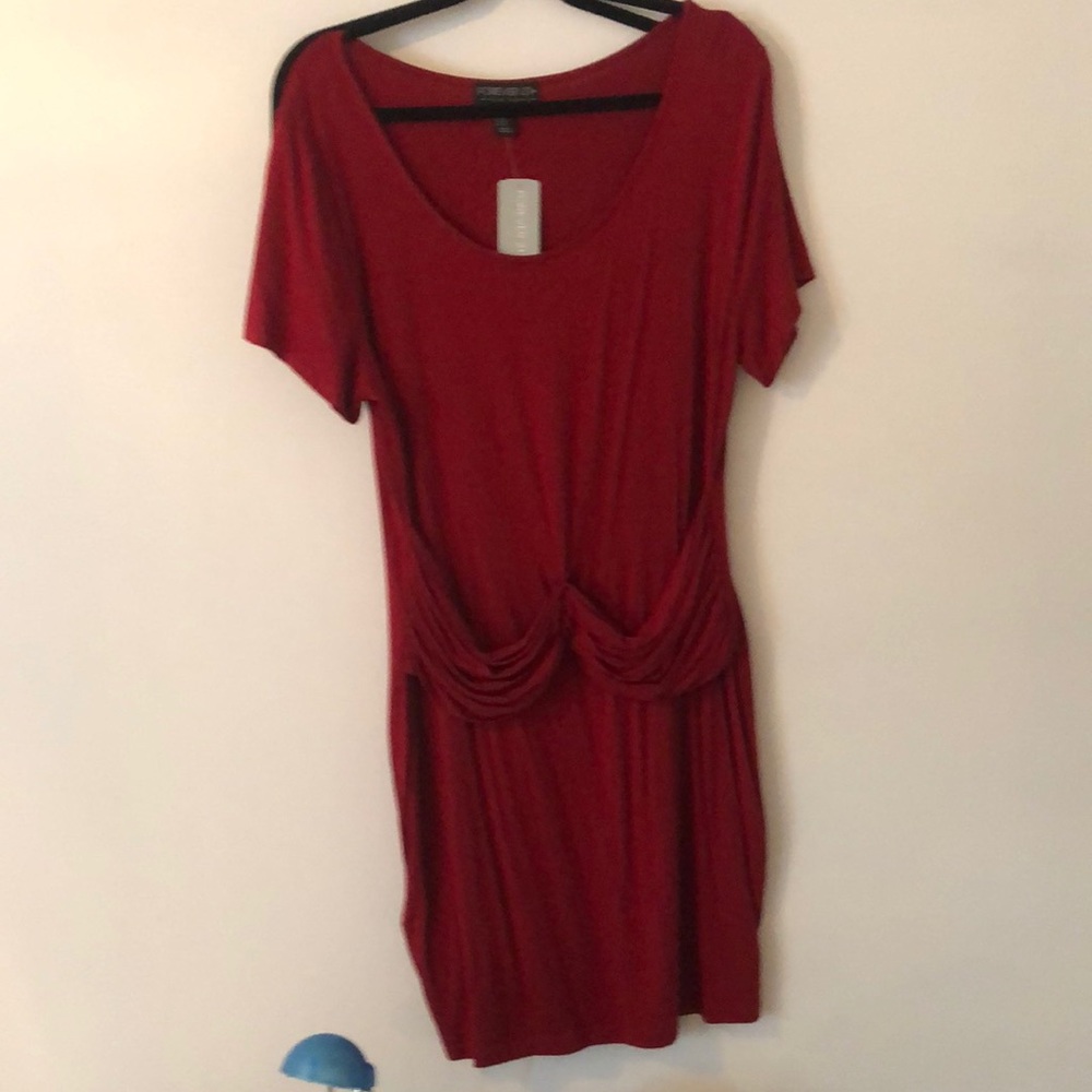 Red tshirt dress